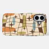 Midden eeuw modern atoomtijdperk kosmisch patroon Case-Mate iPhone case (Achterkant (horizontaal))
