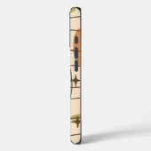 Midden eeuw modern atoomtijdperk kosmisch patroon Case-Mate iPhone case (Achterkant / Links)