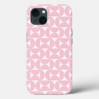 Midden eeuw modern Baby roze en wit patroon