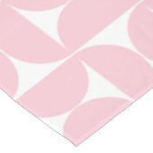 Midden eeuw modern Baby roze en wit patroon Tafelkleed (Gekanteld)