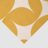 Midden eeuw modern beige stervormen op oranje tissuepapier (Detail)
