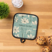 Midden Eeuw Modern Bloem Bloem Daisy Aangepaste Na Pannenlap (Top down)