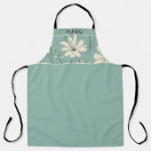 Midden Eeuw Modern Bloemendais Eigen Naam Schort (Voorkant)