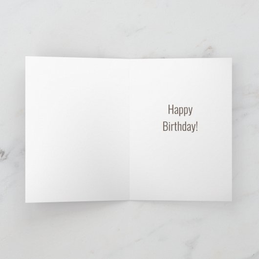 Midden eeuw modern bloemverjaardag kaart (Binnen)