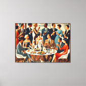 Midden eeuw modern de Martini intellectuelen Canvas Afdruk (Voorkant)