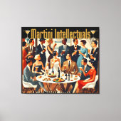 Midden eeuw modern De Martini intellectuelen Canvas Afdruk (Voorkant)