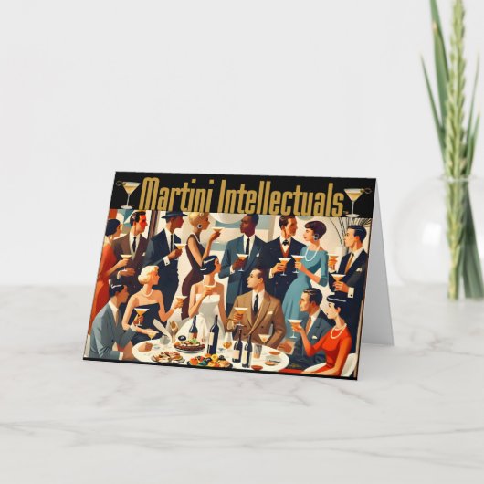 Midden eeuw modern de Martini intellectuelen Kaart (Voorkant)