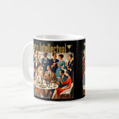 Midden eeuw modern De Martini intellectuelen Koffiemok (Voorkant links)