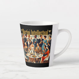 Midden eeuw modern de Martini intellectuelen Latte Mok