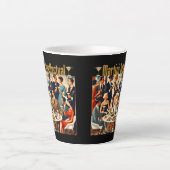 Midden eeuw modern de Martini intellectuelen Latte Mok (Voorkant)