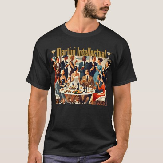 Midden eeuw modern De Martini intellectuelen T-shirt (Voorkant)