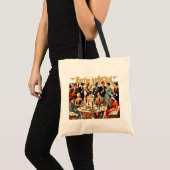 Midden eeuw modern de Martini intellectuelen Tote Bag (Voorkant (product))
