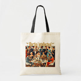 Midden eeuw modern de Martini intellectuelen Tote Bag