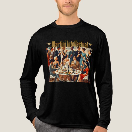 Midden eeuw modern De Martini Intellectuelen Tri-Blend Shirt (Voorkant volledig)