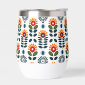 Midden-eeuw Modern Floral Scandi Folk Pattern (Links)