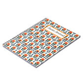 Midden-eeuw Modern Floral Scandi Folk Pattern Notitieboek (Linkerzijde)