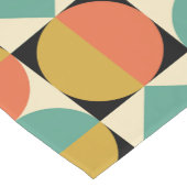 Midden eeuw modern geometrisch abstract korte tafelloper (Hoek)