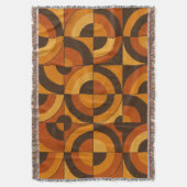 Midden eeuw modern geometrisch abstract patroon deken (Voorkant Verticaal)