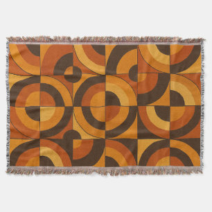 Midden eeuw modern geometrisch abstract patroon deken