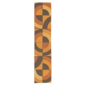 Midden eeuw modern geometrisch abstract patroon korte tafelloper (Voorkant)