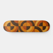 Midden eeuw modern geometrisch abstract patroon persoonlijk skateboard (Horizontaal)