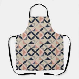 Midden eeuw modern geometrisch abstract patroon schort