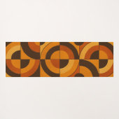Midden eeuw modern geometrisch abstract patroon yogamat (Achterkant (horizontaal))
