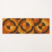 Midden eeuw modern geometrisch abstract patroon yogamat (Voorkant (horizontaal))