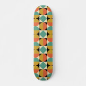 Midden eeuw modern geometrisch abstract persoonlijk skateboard (Voorkant)