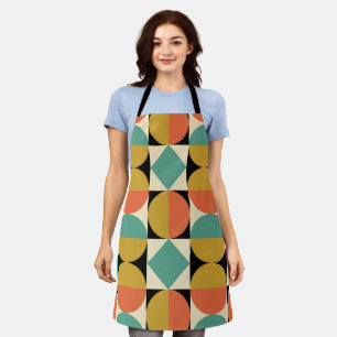 Midden eeuw modern geometrisch abstract schort