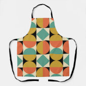 Midden eeuw modern geometrisch abstract schort (Voorkant)