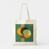 Midden Eeuw Modern Geometrisch Abstracte Kunst Tote Bag (Achterkant)