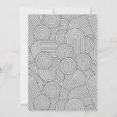 Midden eeuw modern geometrisch boog babyshower kaart (Achterkant)