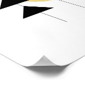 Midden eeuw modern geometrisch ontwerp poster (Hoek)