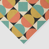 Midden eeuw modern geometrisch ontwerp tissuepapier (Detail)