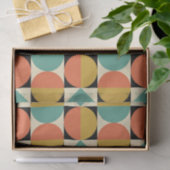 Midden eeuw modern geometrisch ontwerp tissuepapier (Geschenk)