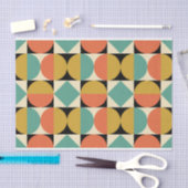 Midden eeuw modern geometrisch ontwerp tissuepapier (Craft)