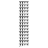 Midden eeuw modern geometrisch patroon korte tafelloper (Voorkant)
