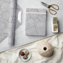 Midden Eeuw Modern Geometrische Boog Zwart Wit