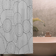Midden Eeuw Modern Geometrische Boog Zwart Wit