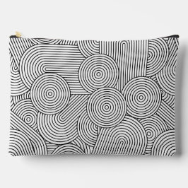 Midden Eeuw Modern Geometrische Boog Zwart Wit Etui