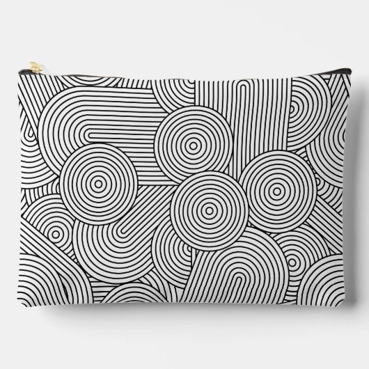 Midden Eeuw Modern Geometrische Boog Zwart Wit Etui (Voorkant)