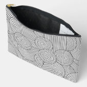 Midden Eeuw Modern Geometrische Boog Zwart Wit Etui (Open)