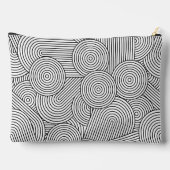 Midden Eeuw Modern Geometrische Boog Zwart Wit Etui (Achterkant)