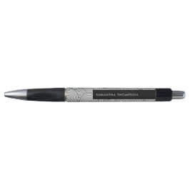 Midden Eeuw Modern Geometrische Boog Zwart Wit Pen