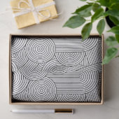 Midden eeuw modern geometrische boog zwart wit tissuepapier (Geschenk)