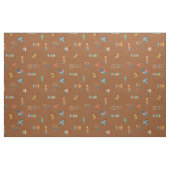 Midden Eeuw Modern Gestructureerd Bruin Stof (Fat Quarter)