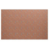 Midden Eeuw Modern Gestructureerd Zadelbruin Stof (Yard (91,4 cm))