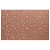 Midden Eeuw Modern Gestructureerd Zadelbruin Stof (Fat Quarter)