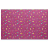 Midden Eeuw Modern Gestructureerde Donkerroze Stof (Fat Quarter)